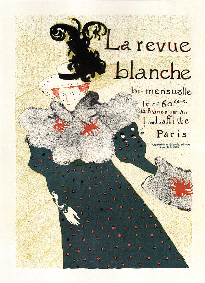 La Revue Blanche - Magazine Cover - Vintage Advertising Poster Mixed Media by Studio Grafiikka