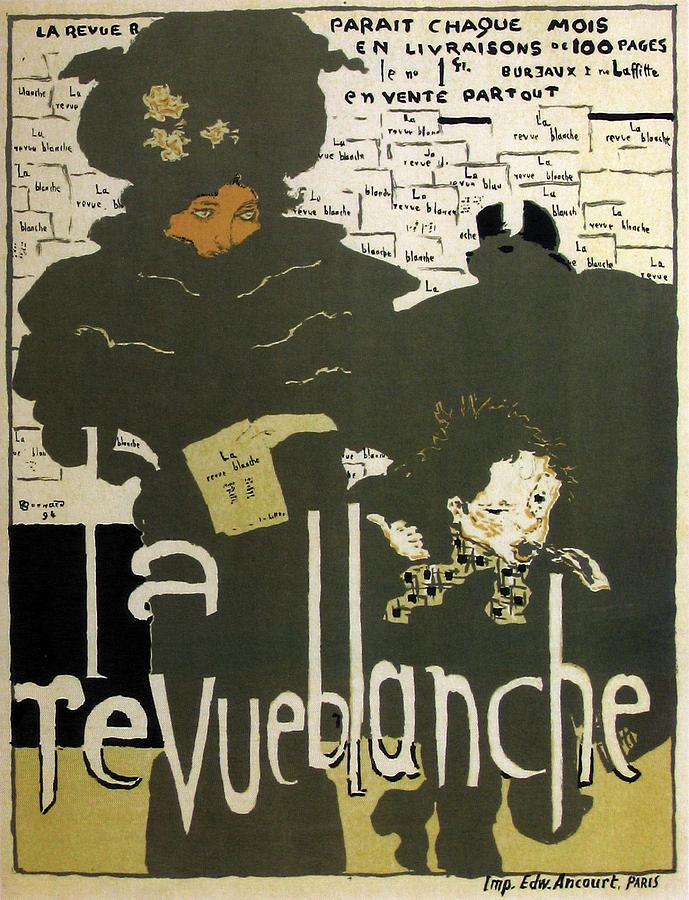 La Revue Blanche - The White Magazine - Vintage Advertising Poster Mixed Media