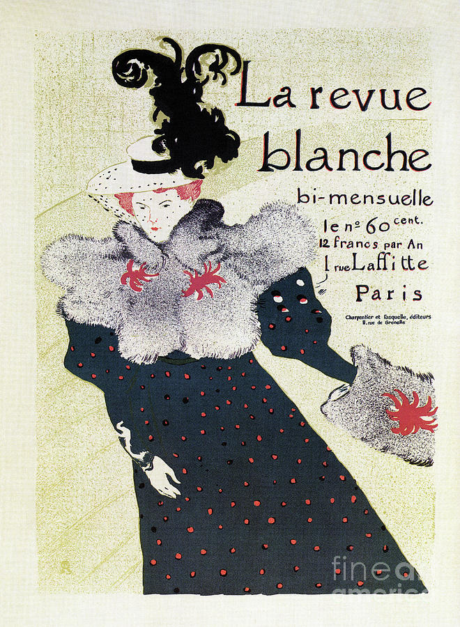 La Revue Blanche Toulouse Lautrec Drawing by Heidi De Leeuw