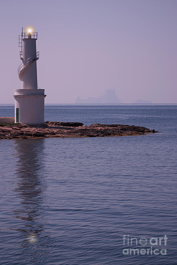 La Sabina Lighthouse Formentera And The Island Of Es Vedra Photograph