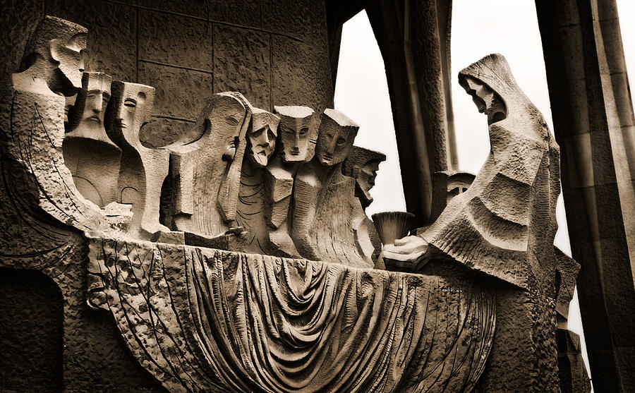 La Sagrada Familia Sculpture Photograph by Steven Sparks