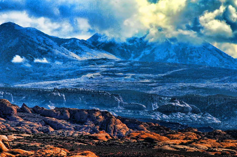 La Sal Mountains Arches National Park Photograph by Lawrence Christopher