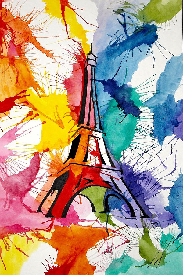 La Tour Eiffel Painting By Tiffany Lynn Thielke