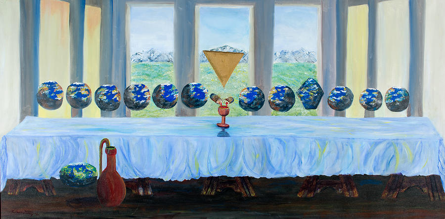 La Ultima Cena I - The Last Supper I Painting by Candelario Cervantez La Ultima Cena I - The Last Supper I Painting by Candelario Cervantez