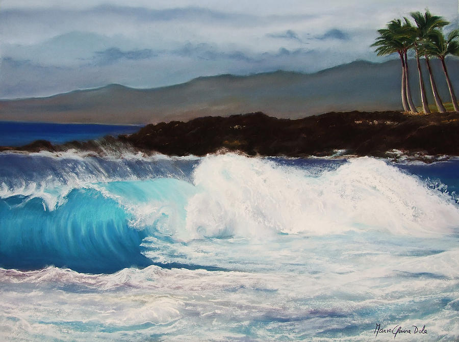 La Vague de Genevieve Painting by Marie-Claire Dole