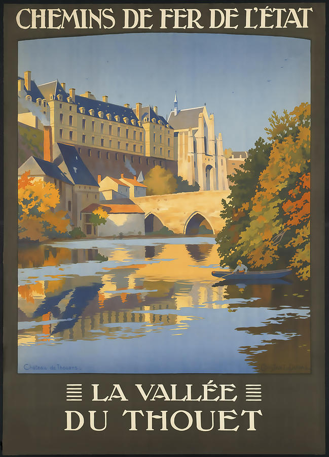 La Vallee Du Thouet Mixed Media by David Wagner
