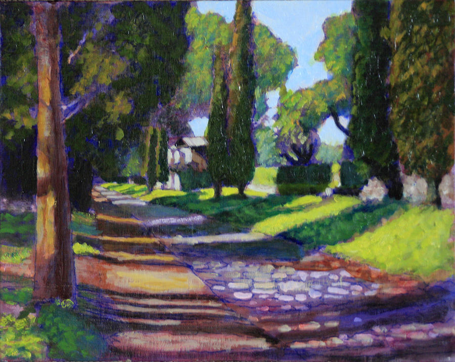 La Via Appia Painting by David Zimmerman