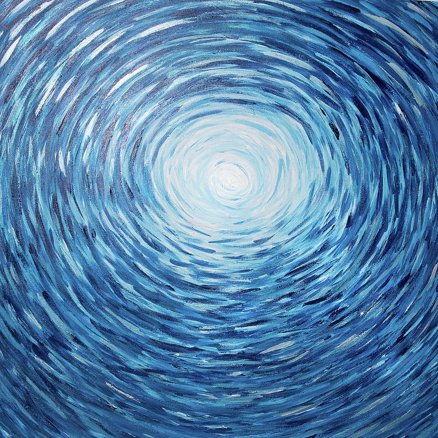 La Vida Azul Painting By Jennifer Maria - Pixels