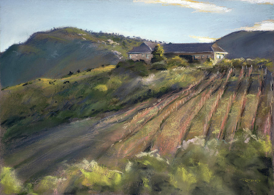 La Vierge Winery Painting by Christopher Reid