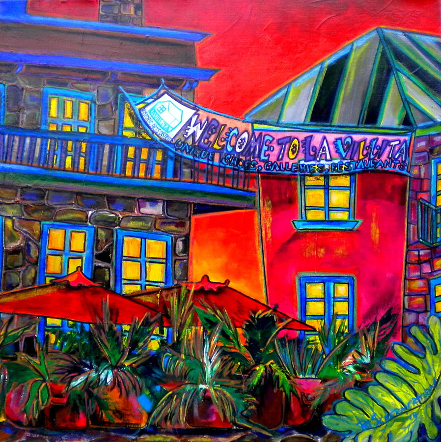 San Antonio Painting - La Villita Entrance by Patti Schermerhorn
