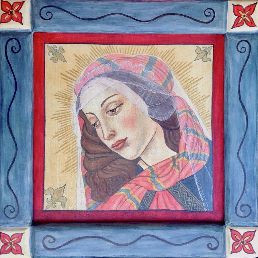 La Virgen Maria Painting by Ellen Chavez de Leitner - Fine Art America