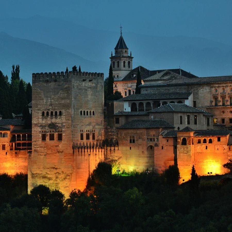 #laalhambra At Dusk - #ig_andalucia Photograph by Carlos Alkmin