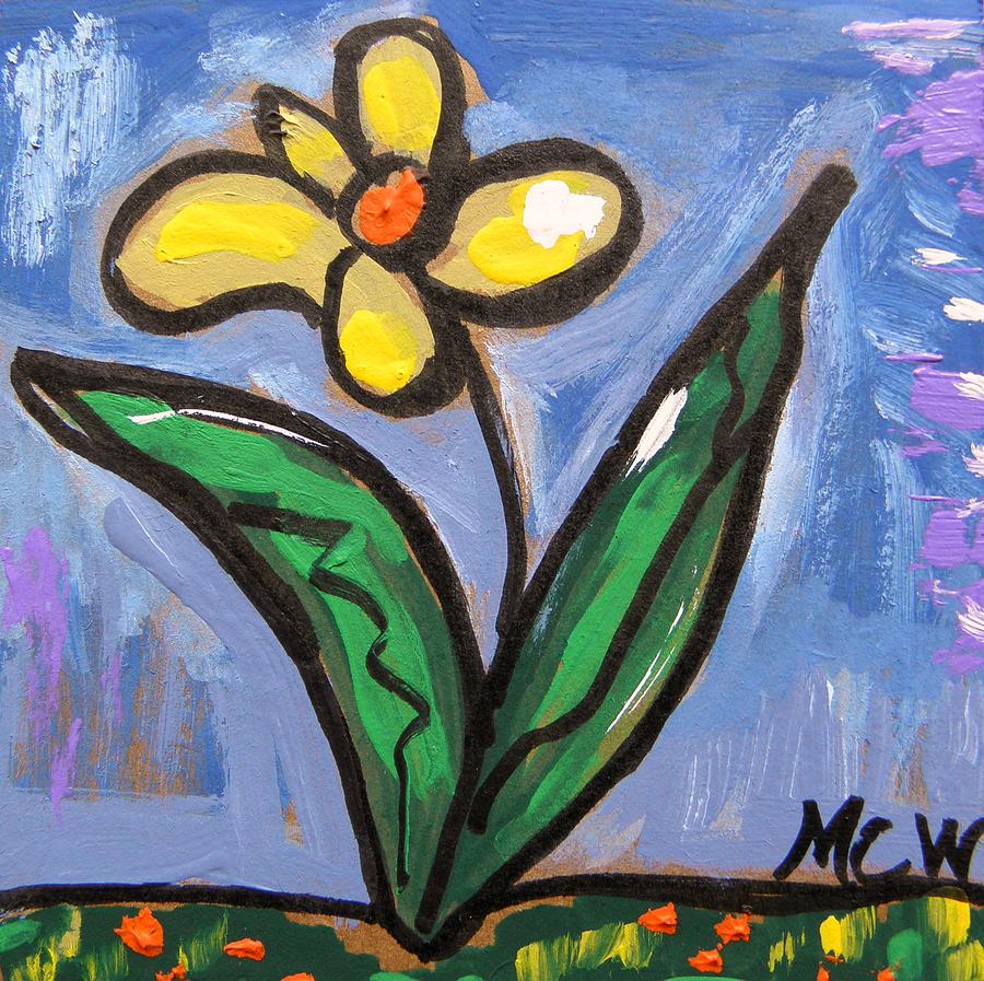 Labor Day Flower Painting by Mary Carol Williams