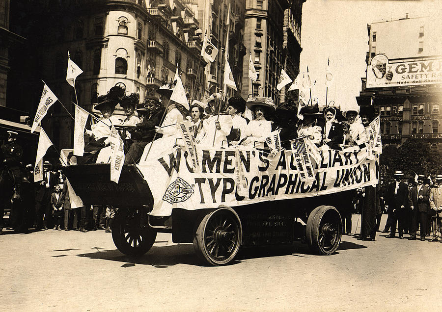 Labor Day Parade. Women On Float Photograph by Everett Labor Day Parade. Women On Float Photograph by Everett