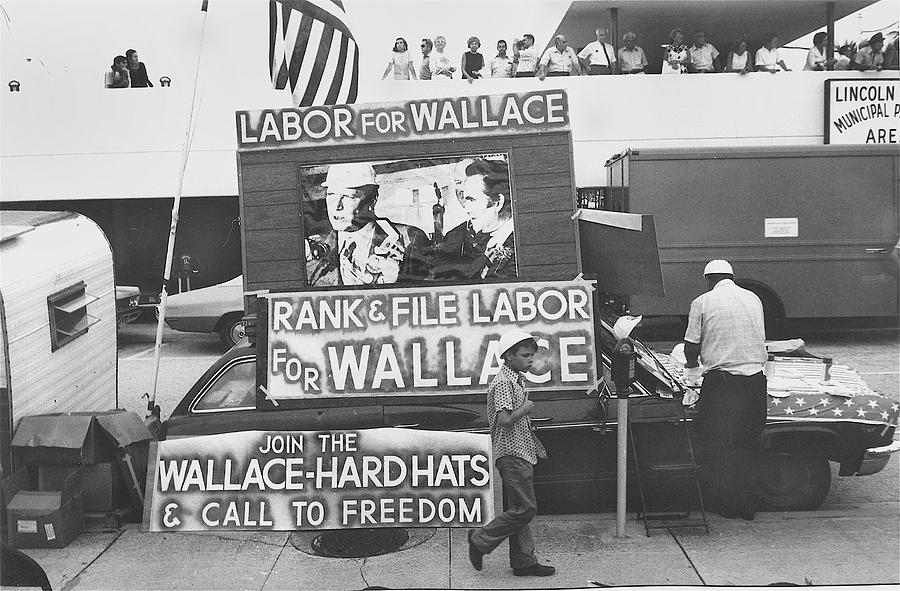 Labor For George Wallace Democratic National  Convention Miami Beach Florida 1972  Photograph by David Lee Guss