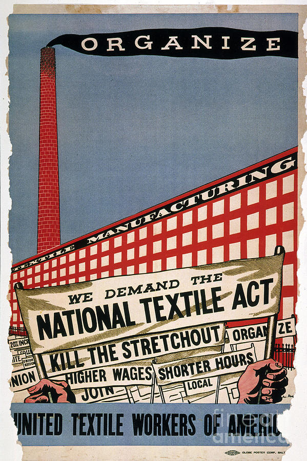 Labor Poster, 1935 Drawing by Granger