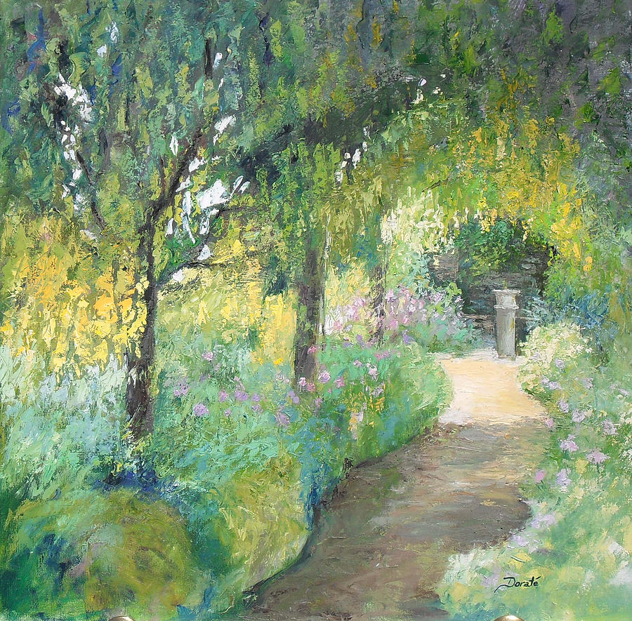 Laburnum Walk Painting by Dorate Muller