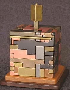 Labyrinth- Puzzling Bank 42 Pieces Sculpture by Gare Maxton Labyrinth- Puzzling Bank 42 Pieces Sculpture by Gare Maxton