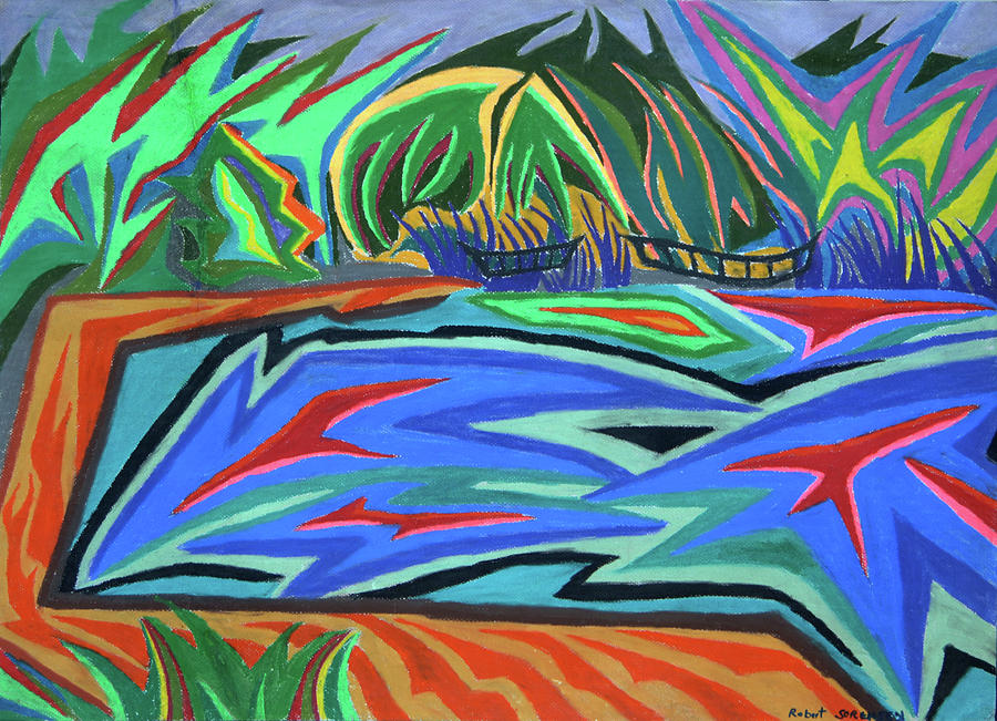 Lac Aura Painting by Robert SORENSEN