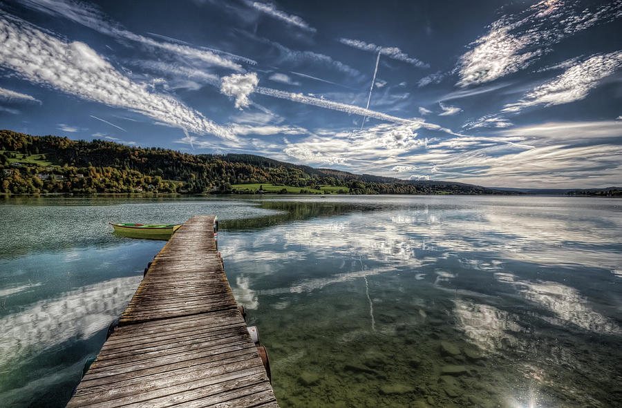 Lac Saint-point Photograph by Philippe Saire - Photography Lac Saint-point Photograph by Philippe Saire - Photography