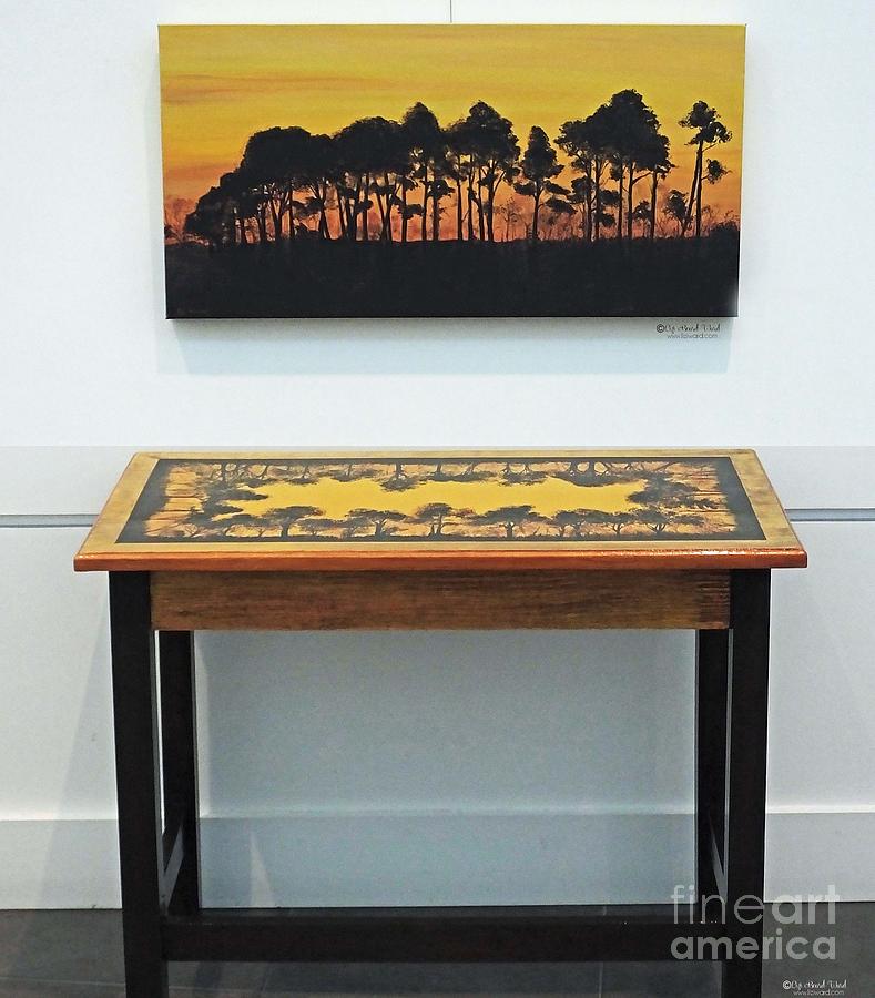 Lacassine Sunset Painting and Desk Painting by Lizi Beard-Ward
