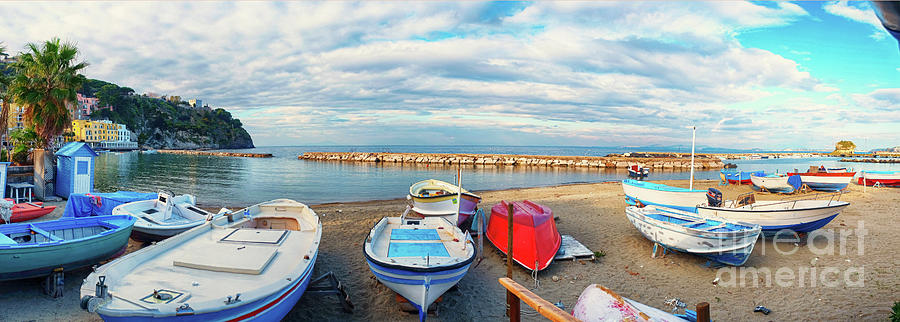Lacco Ameno harbour ,  Ischia island in Italy Photograph by Ariadna De Raadt