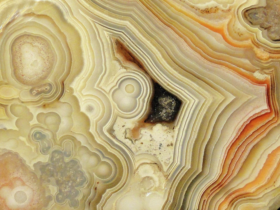 Lace Agate  Mixed Media by Bruce Ritchie