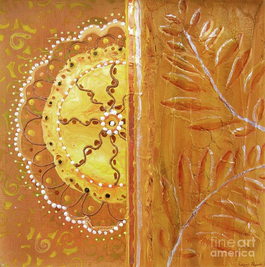 Lace and Leaves Painting by Desiree Paquette