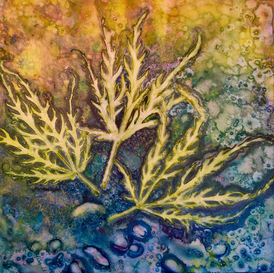 Lace Leaves Painting by Nancy Jolley