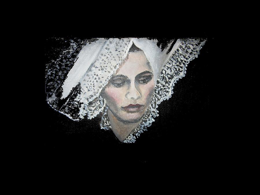 Lace transparent Painting by Vesna Martinjak