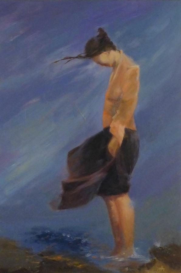 Woman Painting - Sold Lachesis by Irena Jablonski Woman Painting - Sold Lachesis by Irena Jablonski