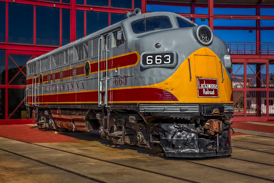 Lackawanna 663 Railroad Train Photograph by Susan Candelario