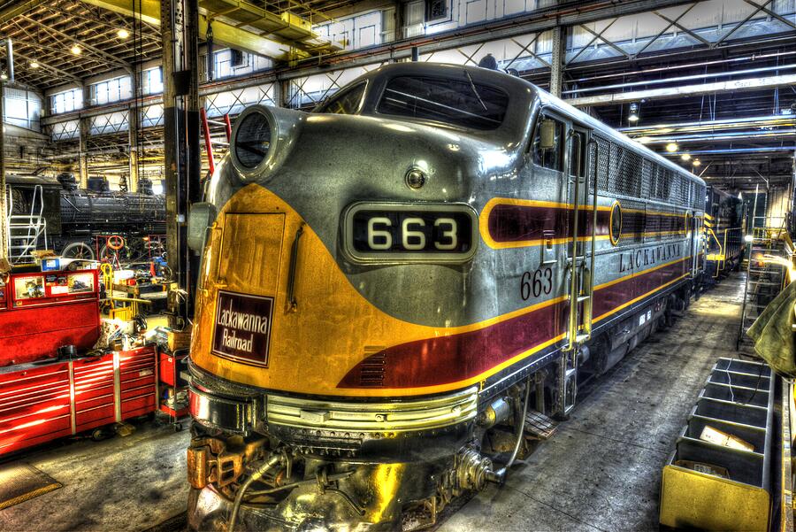 Train Photograph - Lackawanna RR 663 by Paul W Faust - Impressions of Light