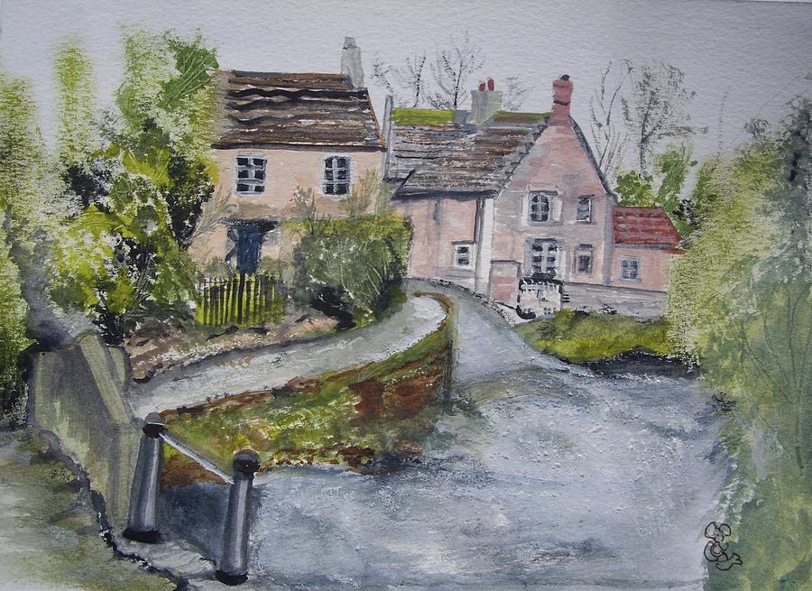 Lacock Painting by Carole Robins