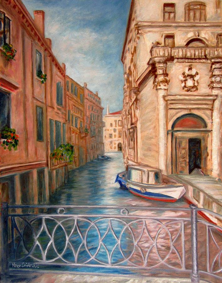 Charming Lacy Bridge Of Venice Painting