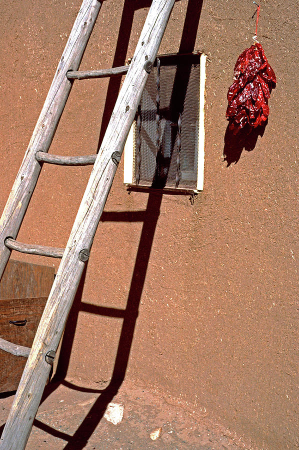 Ladder at Taos Pueblo Photograph by Ira Marcus