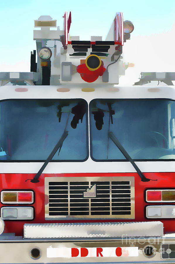 Ladder Fire Truck Photograph