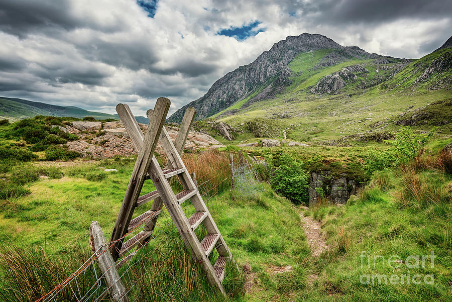 Ladder Stile To Tryfan Snowdonia  Photograph by Adrian Evans