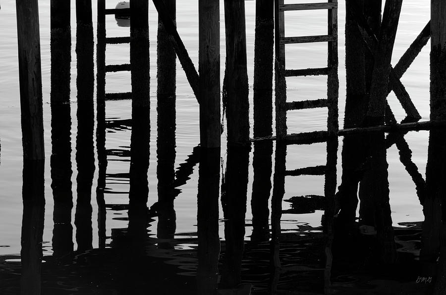 Ladders and Pilings Gloucester Harbor Photograph by David Gordon