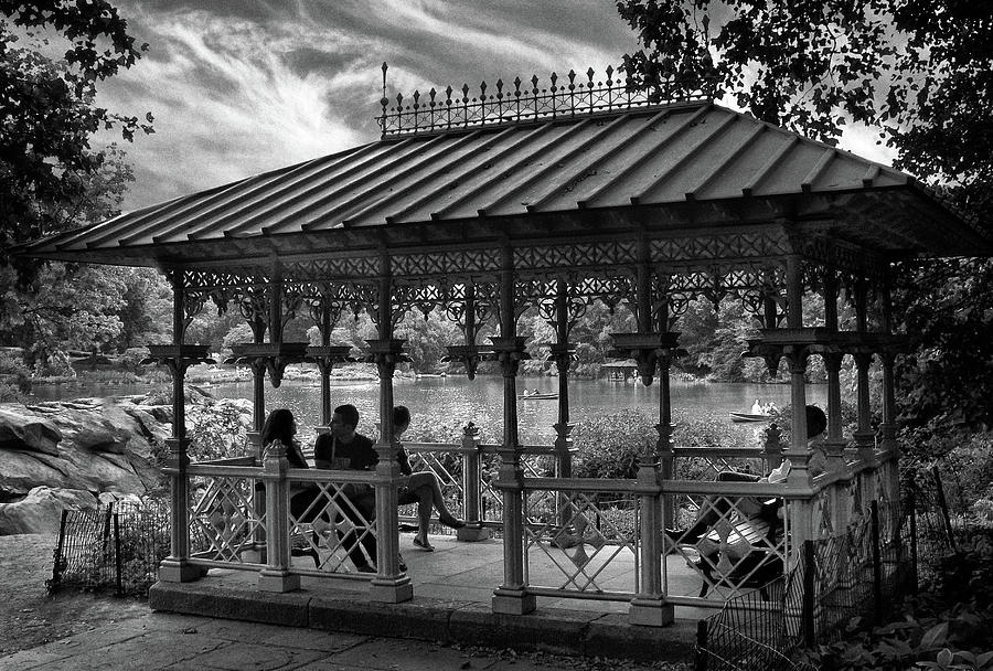 Central Park Photograph - Ladies Pavilion by Moonlight by Jessica Jenney