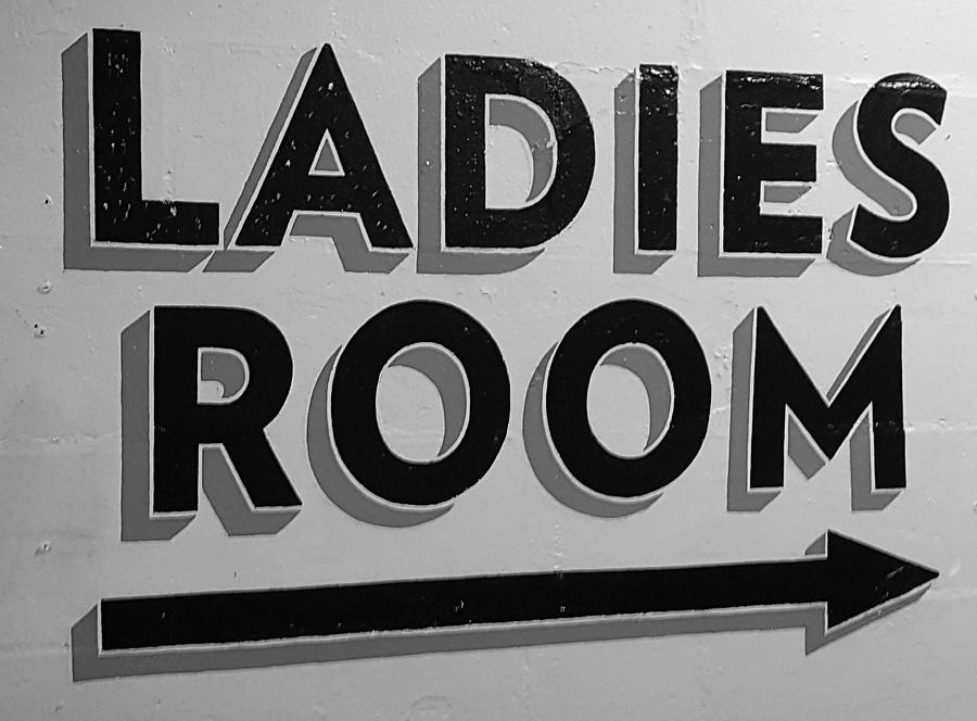 Ladies Room Black And White Photograph by Rob Hans