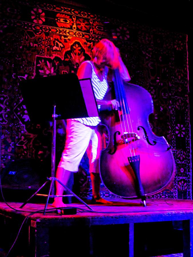 Lady and her Bass Photograph by Barbara Kelley