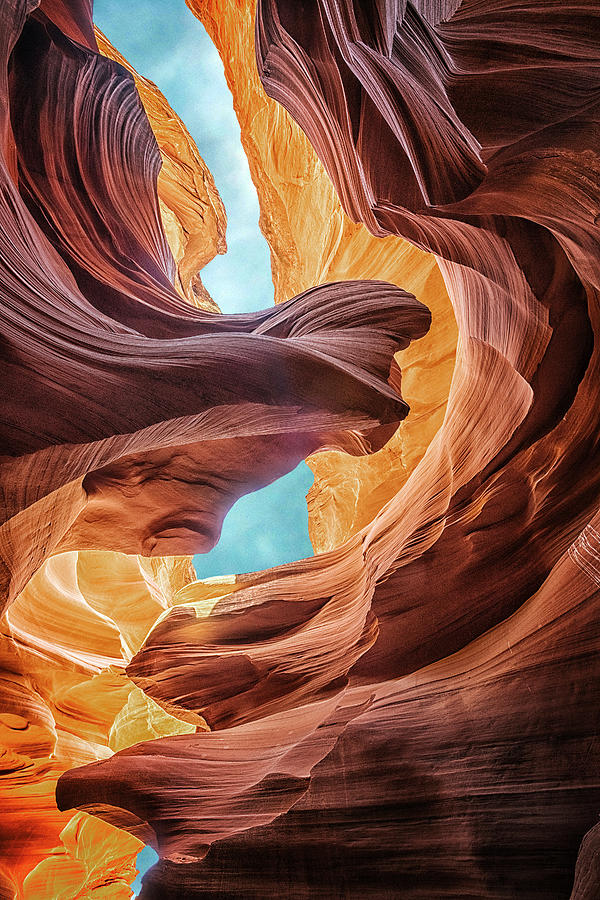 Antelope Canyon Photograph - Lady and the Eagle by Robert Fawcett