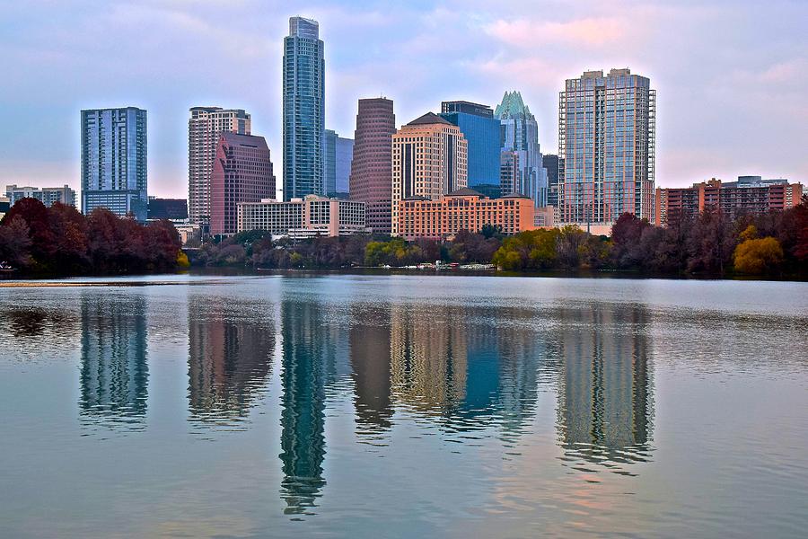 Lady Bird Lake Reflection Photograph by Frozen in Time Fine Art Photography