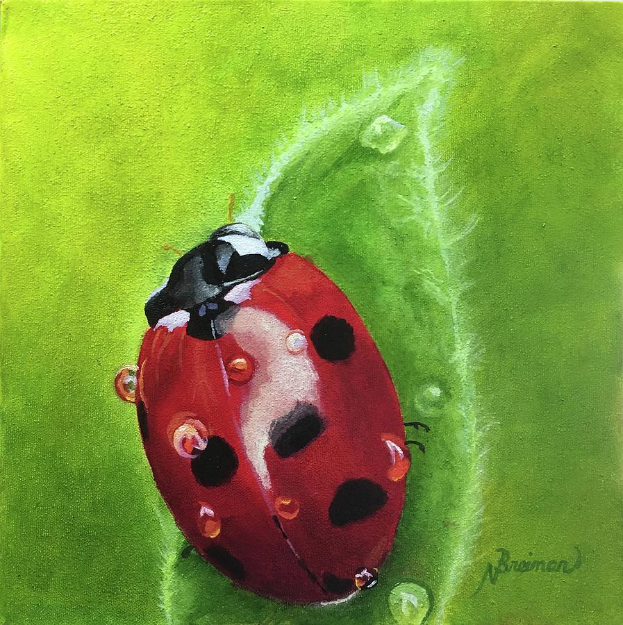 Lady Bug II Painting by Nancy Breiman
