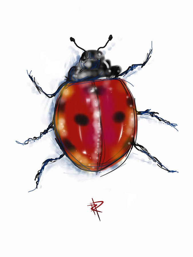 Lady Bug Digital Art by Russell Pierce