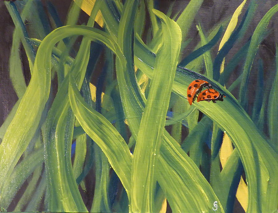 Lady Bugs Painting