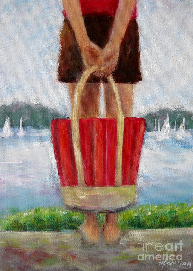 Lady by the Lake Painting by Marsha Young