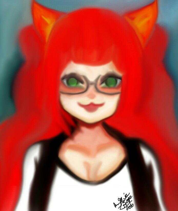 Lady Cat Digital Art By Ann Marie Barnes