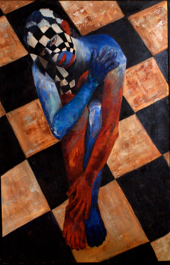 Nude Painting - Lady Clown by Katushka Millones